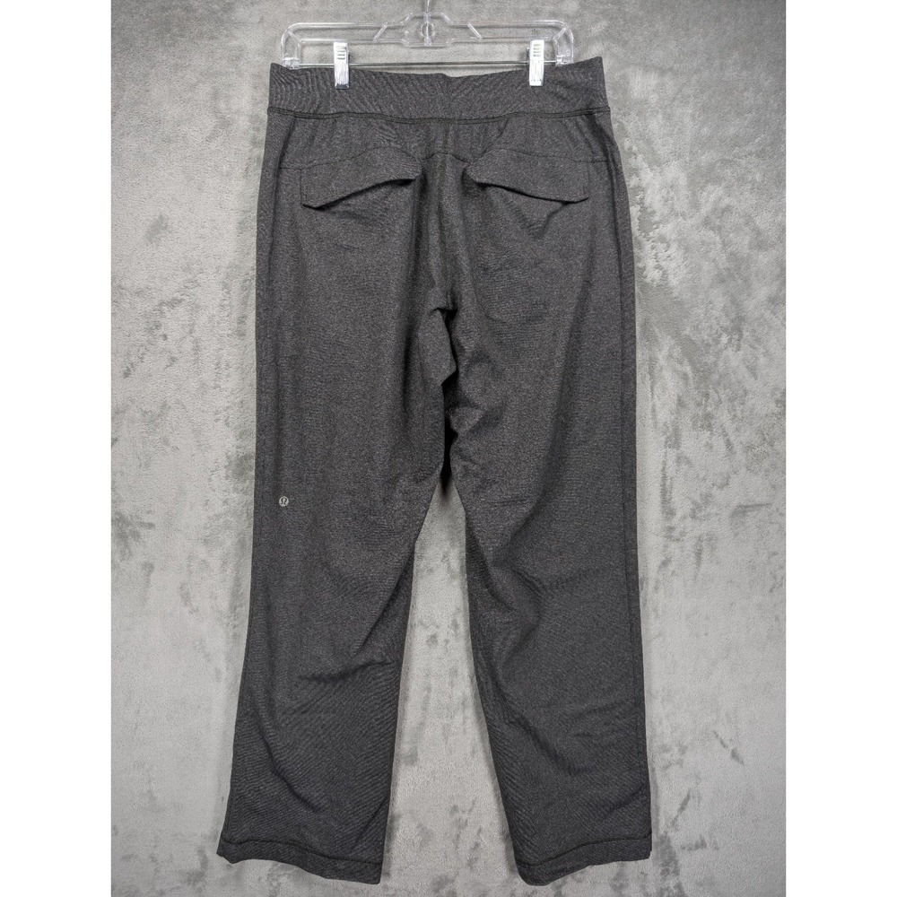 Lululemon Men's Pull On Pants Sz L Straight Leg Hidden Drawstring Gray Flap Pkts - Picture 2 of 8